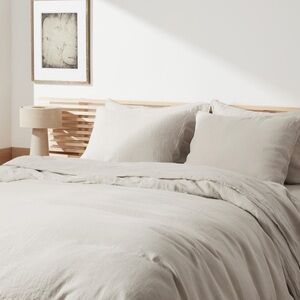 Parachute Linen Cal King/ King Duvet- Bone